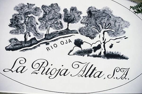 Sign for La Rioja Alta winery