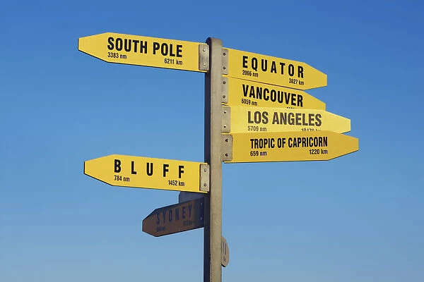 Signpost - New Zealand, North Island, Northland, Far North, Cape Reinga