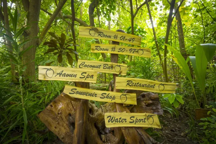 Framed Print : Signpost on a resort island in the South Male Atoll, Maldives Framed Print : Signpost on a resort island in the South Male Atoll, Maldives