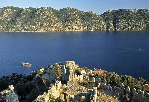 Simena Castle, Kekova, Turquoise Coast, Turkey