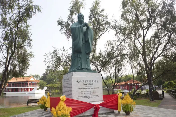 Framed Print : Singapore, Confucius Statue in the Chinese Garden Framed Print : Singapore, Confucius Statue in the Chinese Garden