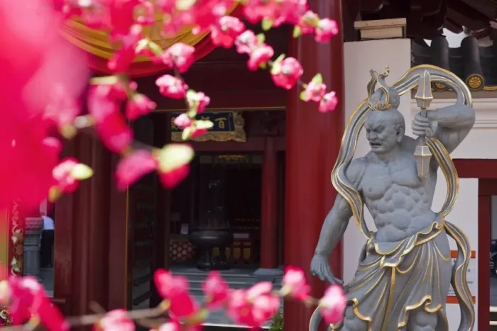 Framed Print : Singapore, Singapore, Chinatown. Guardian statue at the Buddha Tooth Relic Temple Framed Print : Singapore, Singapore, Chinatown. Guardian statue at the Buddha Tooth Relic Temple