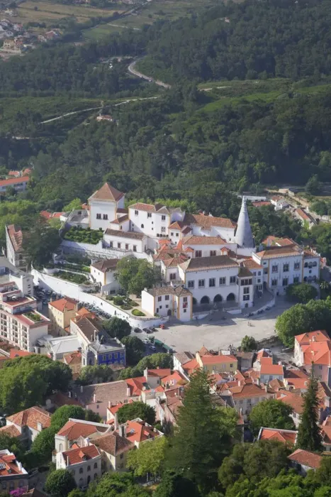 Framed Print : Sintra town and Sintra National Palace (UNESCO World Heritage), Portugal Framed Print : Sintra town and Sintra National Palace (UNESCO World Heritage), Portugal