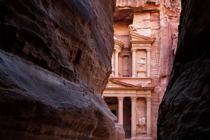 Framed Print : The Siq, a narrow canyon passage leading to The Treasuary, Petra, Jordan Framed Print : The Siq, a narrow canyon passage leading to The Treasuary, Petra, Jordan