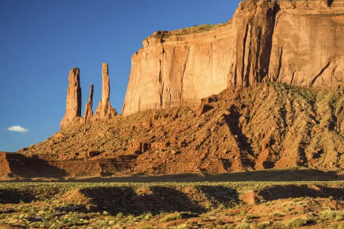Framed Print : Three Sisters Butte, Monument Valley Tribal Park, Arizona, USA Framed Print : Three Sisters Butte, Monument Valley Tribal Park, Arizona, USA