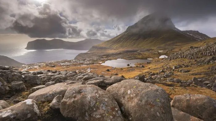 Framed Print : Skaelingur mountain on the island of Streymoy in the Faroe Islands, Denmark, Europe. Spring (April) 2016 Framed Print : Skaelingur mountain on the island of Streymoy in the Faroe Islands, Denmark, Europe. Spring (April) 2016