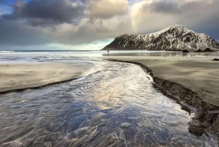 Framed Print : Skagsanden beach, Flakstad, Lofoten, Norway, Europe Framed Print : Skagsanden beach, Flakstad, Lofoten, Norway, Europe
