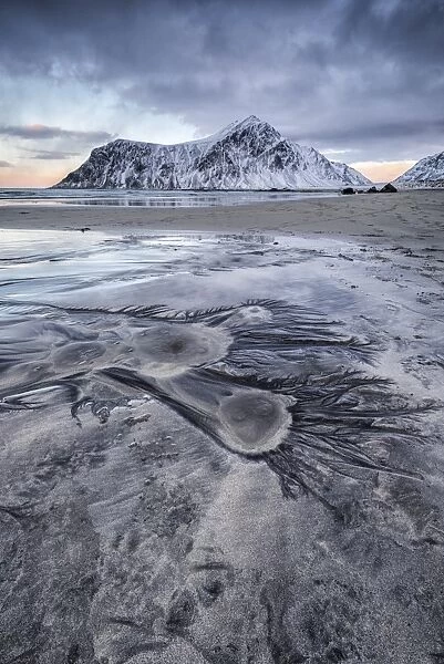 Skagsanden beach, Flakstad - Lofoten islands, Norway