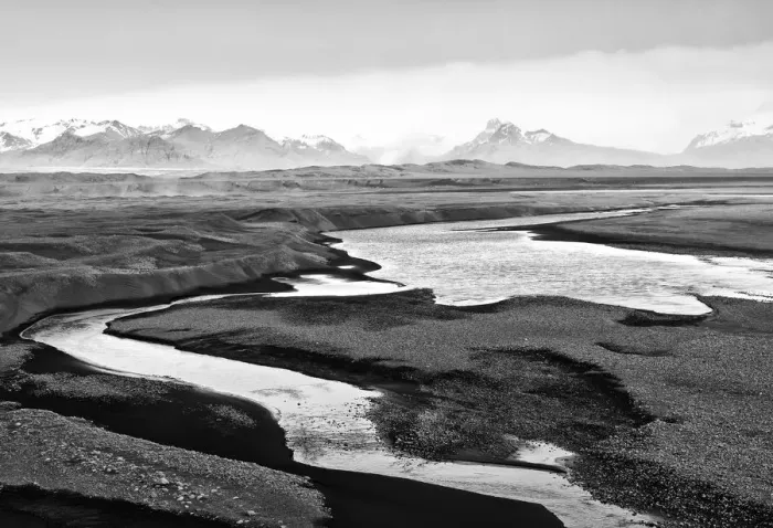 Framed Print : Skeidararsandur, an almost desert plain that is mainly made of volcanic sands, Iceland