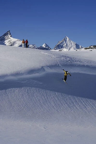Skier, Freerider, Zermatt, Valais, Switzerland (MR)