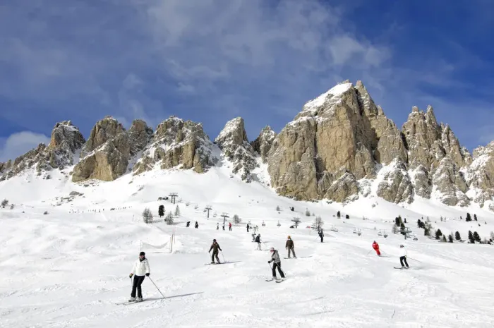 Framed Print : Skiing, Wolkenstein, Santa Caterina, Groedner Joch, Sella Ronda, South Tyrol, Italy Framed Print : Skiing, Wolkenstein, Santa Caterina, Groedner Joch, Sella Ronda, South Tyrol, Italy