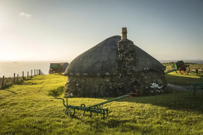 Framed Print : Skye Museum of Island Life on the northwest coast of the Trotternish Peninsula