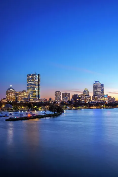 Framed Print : Skyline of Back Bay from across the Charles River, Boston, Massachusetts, USA Framed Print : Skyline of Back Bay from across the Charles River, Boston, Massachusetts, USA