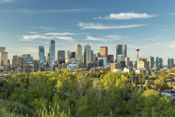 Framed Print : The skyline of Calgary, Alberta, Canada Framed Print : The skyline of Calgary, Alberta, Canada