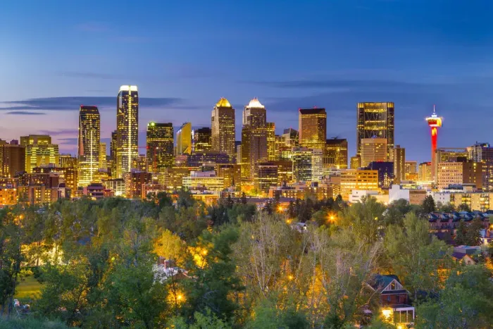 Framed Print : The skyline of Calgary, Alberta, Canada Framed Print : The skyline of Calgary, Alberta, Canada