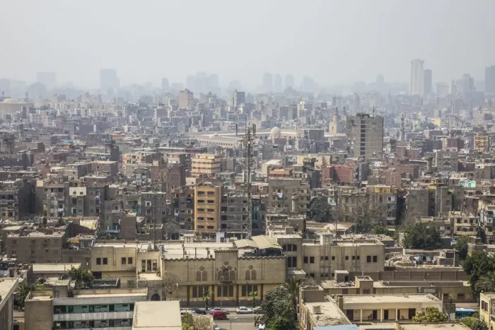 Framed Print : Skyline of Central Cairo, Cairo, Egypt Framed Print : Skyline of Central Cairo, Cairo, Egypt