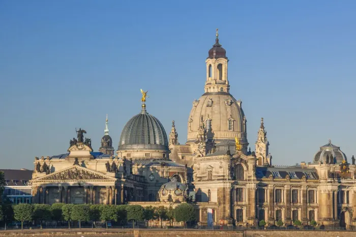 Framed Print : Skyline of Dresden with Bruehl's Terrace, Church of Our Lady, Academy of Fine Arts, Dresden, Saxony, Germany Framed Print : Skyline of Dresden with Bruehl's Terrace, Church of Our Lady, Academy of Fine Arts, Dresden, Saxony, Germany