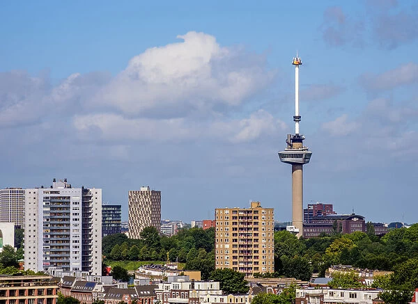 Skyline with Euromast, Rotterdam, South Holland, The Netherlands