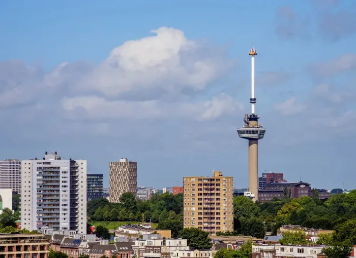 Framed Print : Skyline with Euromast, Rotterdam, South Holland, The Netherlands Framed Print : Skyline with Euromast, Rotterdam, South Holland, The Netherlands
