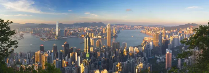 Framed Print : Skyline of Hong Kong Island and Kowloon from Victoria Peak, Hong Kong Island, Hong Kong Framed Print : Skyline of Hong Kong Island and Kowloon from Victoria Peak, Hong Kong Island, Hong Kong