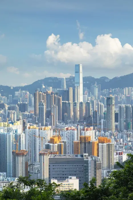 Framed Print : Skyline of Kowloon and Hong Kong Island, Hong Kong, China