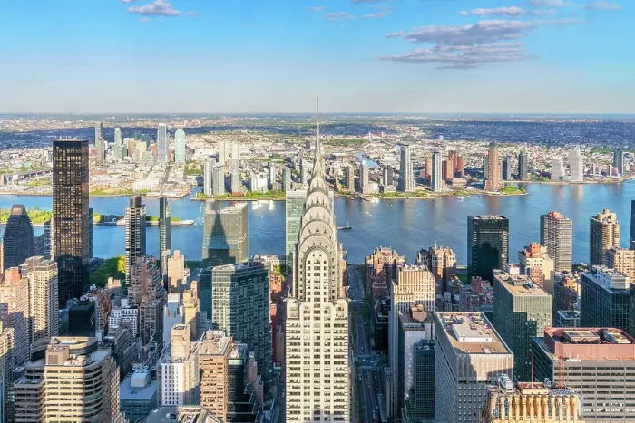 Framed Print : Skyline of Manhattan Midtown, Manhattan, New York City, USA