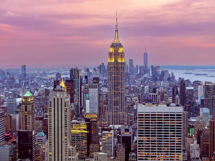 Framed Print : Skyline of Manhattan, Panoramic View, New York City, USA Framed Print : Skyline of Manhattan, Panoramic View, New York City, USA