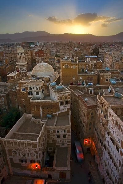 Skyline of Sanaa (Unesco World Heritage City), Yemen