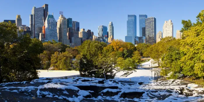 Framed Print : Skyline of Uptown Manhattan and Central Park, New York City, New York, USA Framed Print : Skyline of Uptown Manhattan and Central Park, New York City, New York, USA