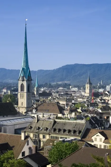 Framed Print : Skyline, Zurich Framed Print : Skyline, Zurich