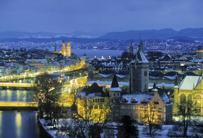 Framed Print : Skyline of Zurich Framed Print : Skyline of Zurich