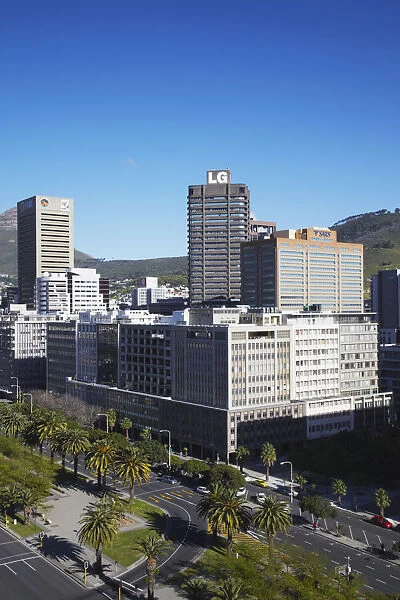 Skyscrapers on Adderley Street, City Bowl, Cape Town, Western Cape, South Africa