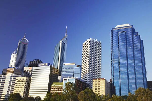 Skyscrapers in downtown Perth, Western Australia, Australia