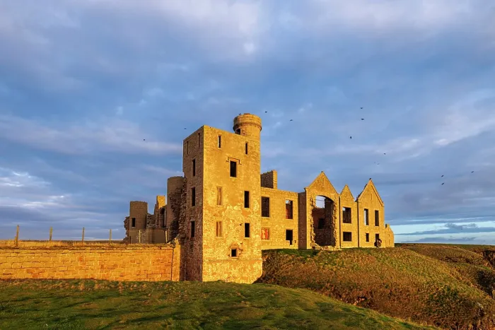 Framed Print : Slains Castle, Cruden Bay, Aberdeenshire, Scotland