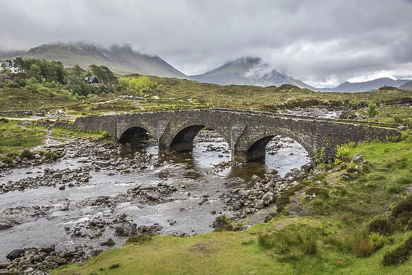 Sligachan Old Bridge, Isle of Skye, Highlands, Scotland, Great Britain