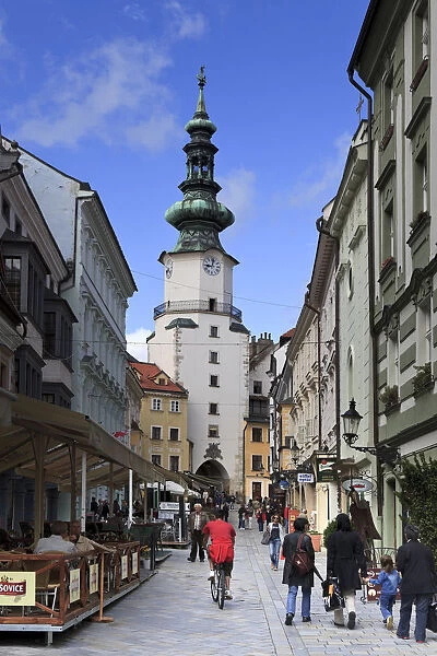 Slovakia, Bratislava, Old Town, St. Michaels Gate and Tower