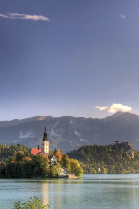Framed Print : Slovenia, Bled, Lake Bled and Julian Alps Framed Print : Slovenia, Bled, Lake Bled and Julian Alps