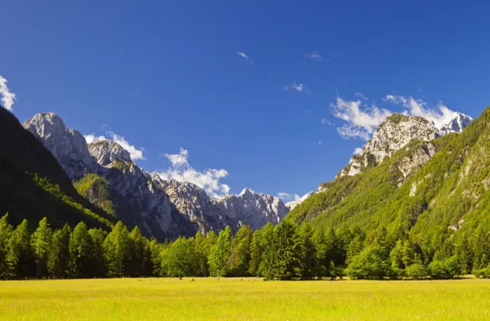 Framed Print : Slovenia, Gorenjska Region, Triglav National Park, Mojstrana. A view of Radovna Valley Framed Print : Slovenia, Gorenjska Region, Triglav National Park, Mojstrana. A view of Radovna Valley