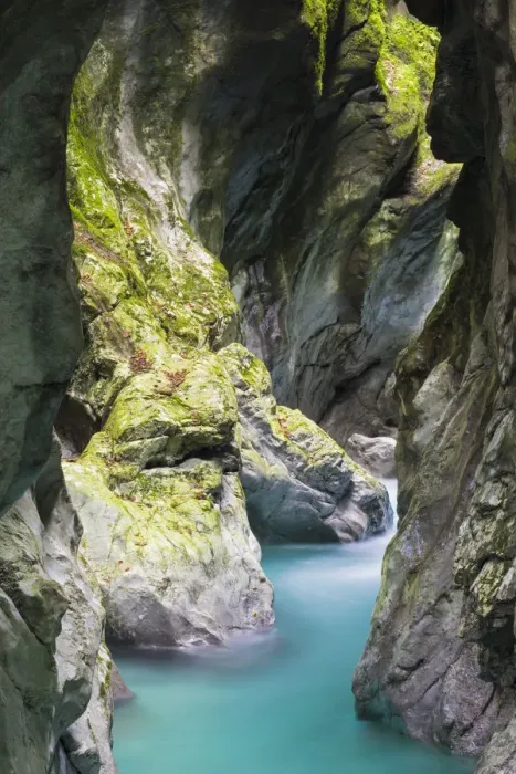 Framed Print : Slovenia, Goriska Region, Tolmin. Tolmin Gorge on the Tolminka River marks the southern Framed Print : Slovenia, Goriska Region, Tolmin. Tolmin Gorge on the Tolminka River marks the southern