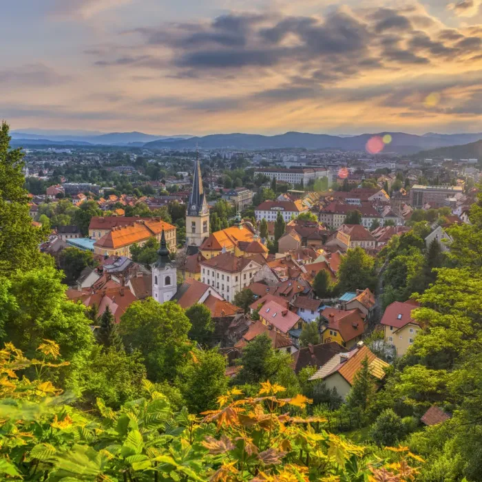 Framed Print : Slovenia, Ljubljana, Sveti Florijana (or Sentflorjanska) Cerkev and Sveti Jakoba Cerkev Framed Print : Slovenia, Ljubljana, Sveti Florijana (or Sentflorjanska) Cerkev and Sveti Jakoba Cerkev