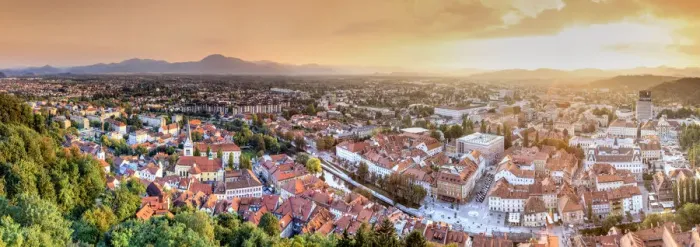 Framed Print : Slovenia, Ljubljiana, Old Town