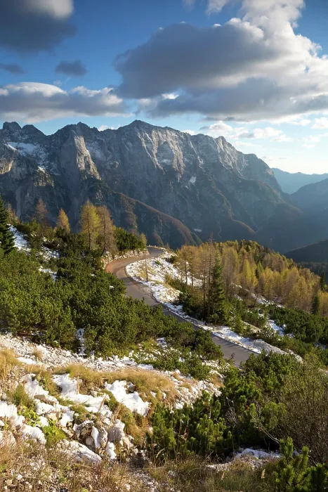 Framed Print : Slovenia; Triglav National Park; Julian Alps; autumn colours in the mountains of the Julian Alps Framed Print : Slovenia; Triglav National Park; Julian Alps; autumn colours in the mountains of the Julian Alps