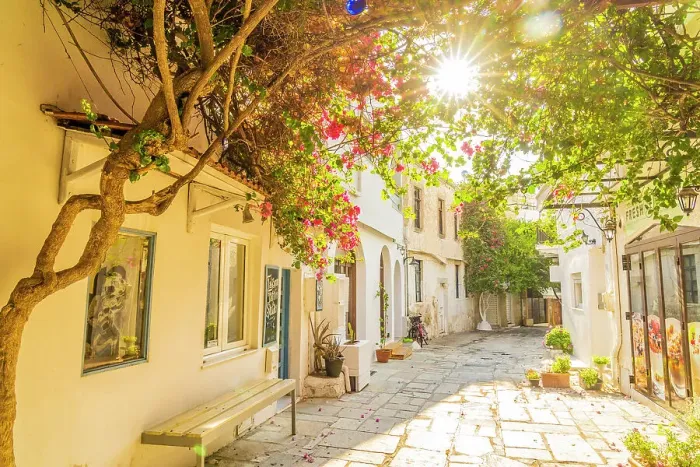 Framed Print : A small alley in Kos Town, Kos, Dodecanese Islands, Greece Framed Print : A small alley in Kos Town, Kos, Dodecanese Islands, Greece