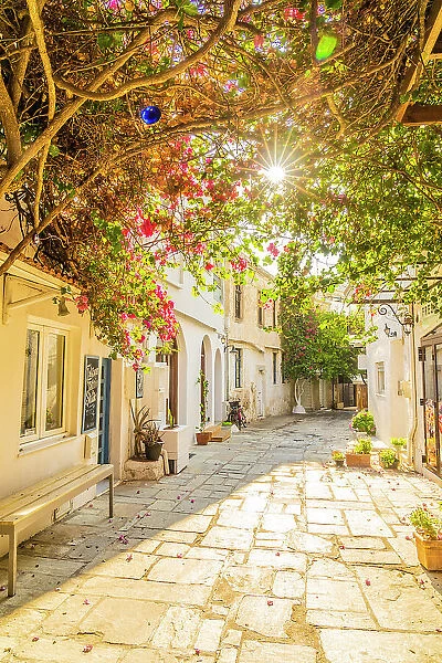 A small alley in Kos Town, Kos, Dodecanese Islands, Greece