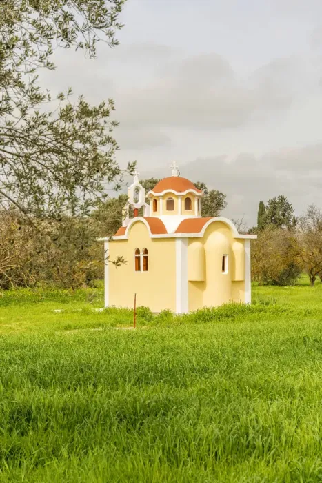 Framed Print : A small chapel in Athienou, Nicosia District, Cyprus