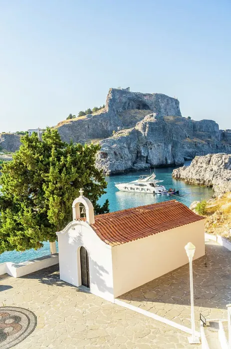 Framed Print : Small Chapel by St Pauls Beach, Lindos, Dodecanese Islands, Greece Framed Print : Small Chapel by St Pauls Beach, Lindos, Dodecanese Islands, Greece