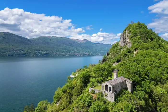 Framed Print : small church of Santa Veronica in Calde on Lake Maggiore. Calde, Castelveccana, Lago Maggiore, Lombardy, Italy Framed Print : small church of Santa Veronica in Calde on Lake Maggiore. Calde, Castelveccana, Lago Maggiore, Lombardy, Italy