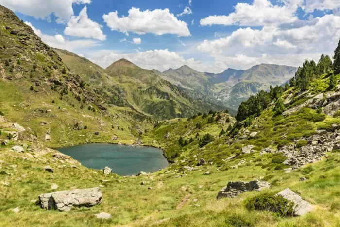 Framed Print : Small mountain lake, Parc Natural de la Vall de Sorteny, Andorra Framed Print : Small mountain lake, Parc Natural de la Vall de Sorteny, Andorra