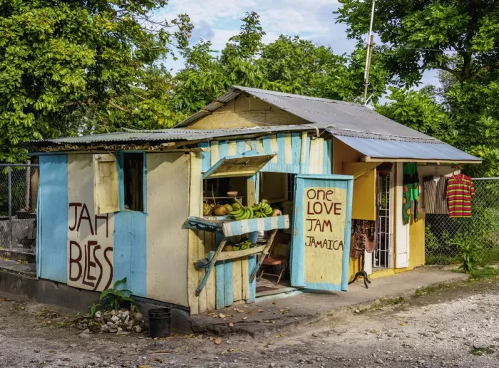 Framed Print : Small shop by the road in Portland Parish, Jamaica Framed Print : Small shop by the road in Portland Parish, Jamaica