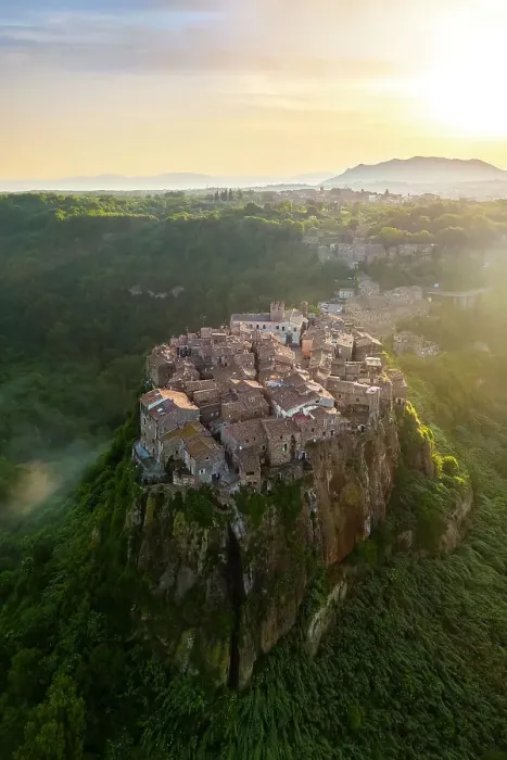 Framed Print : The small town of Calcata Vecchia at sunrise. Calcata, Viterbo district, Lazio, Italy Framed Print : The small town of Calcata Vecchia at sunrise. Calcata, Viterbo district, Lazio, Italy